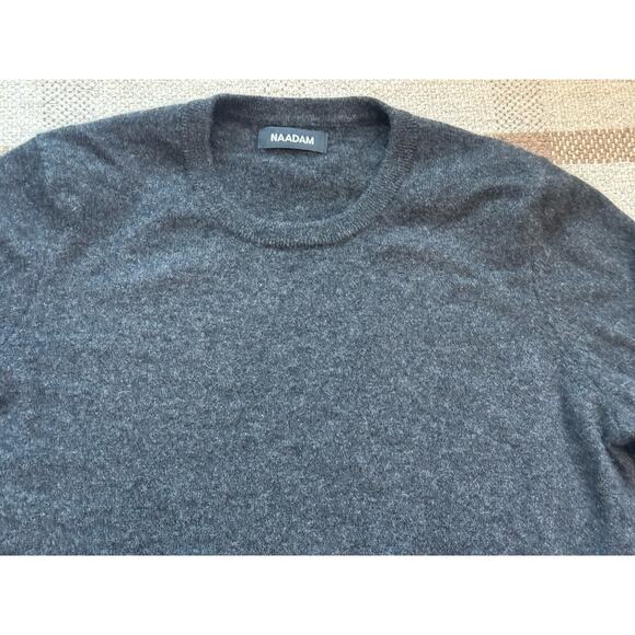 Naadam Dark Gray Cashmere Sweater Crewneck Women’s Medium - Picture 2 of 8